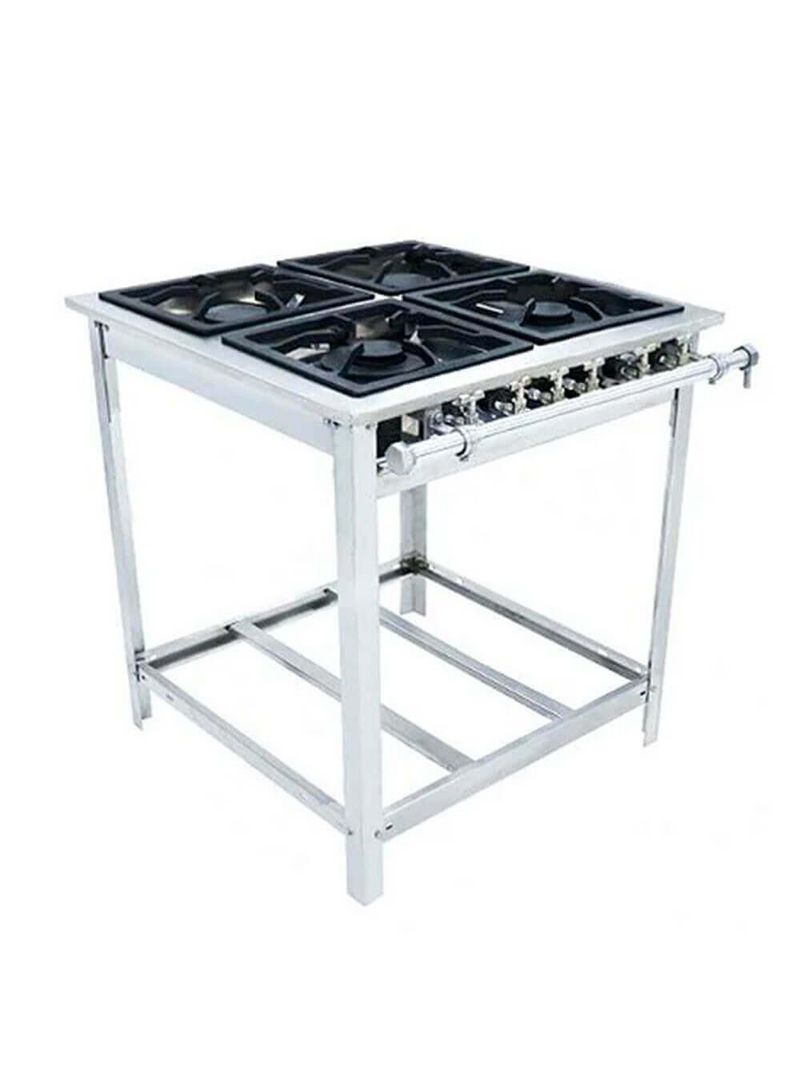 Fogão Industrial Venâncio 4 Bocas Baixa Pressão Extra Inox S-painel Ei4 15294