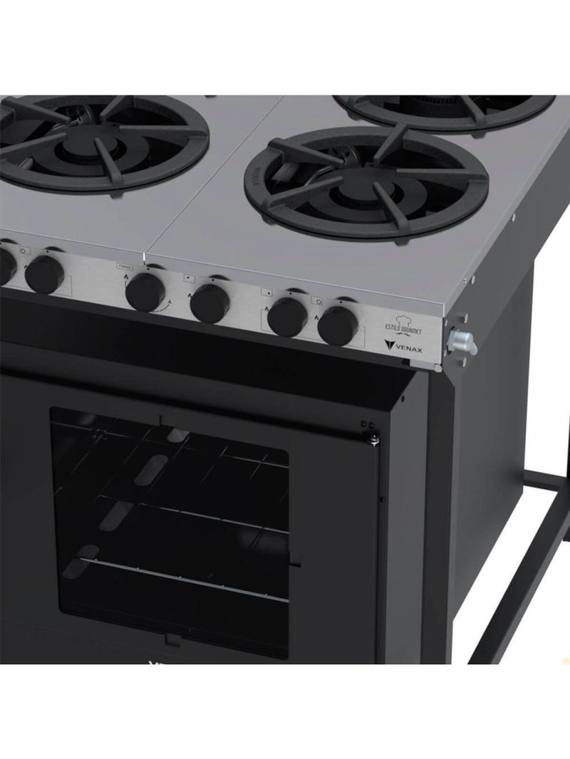 Fogão Industrial Venax Gás 4 Bocas Mesa Em Inox Ffi 430-2 Gourmet 16418