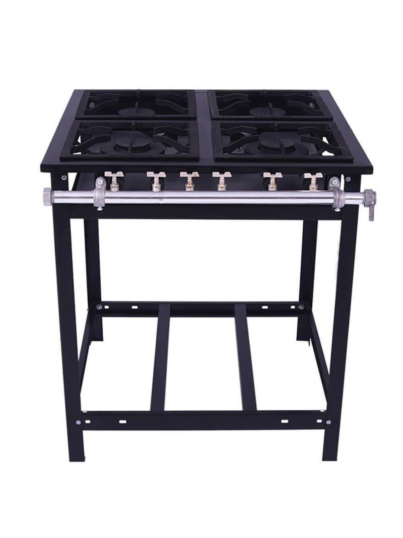 Fogão Industrial A Gás Venâncio 4 Bocas - 2 Simples E 2 Duplas 30x30 Parede E4 14904