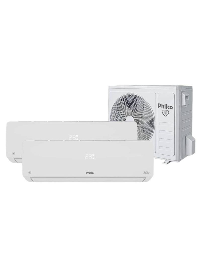 Ar Condicionado Bi Split Philco 18000 BTUs (HW 09K+12K) Quente e Frio Inverter 220V R32 PAC18QW