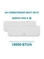 Ar Condicionado Bi Split Philco 18000 BTUs (HW 09K+12K) Quente e Frio Inverter 220V R32 PAC18QW