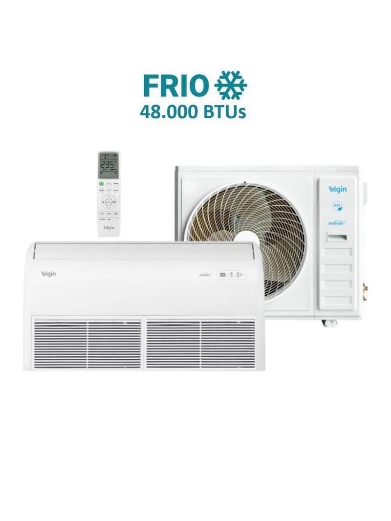 Ar Condicionado Split Piso Teto Elgin Wi-Fi Inverter 48000 BTUS Frio 220V PXFE48C2CA