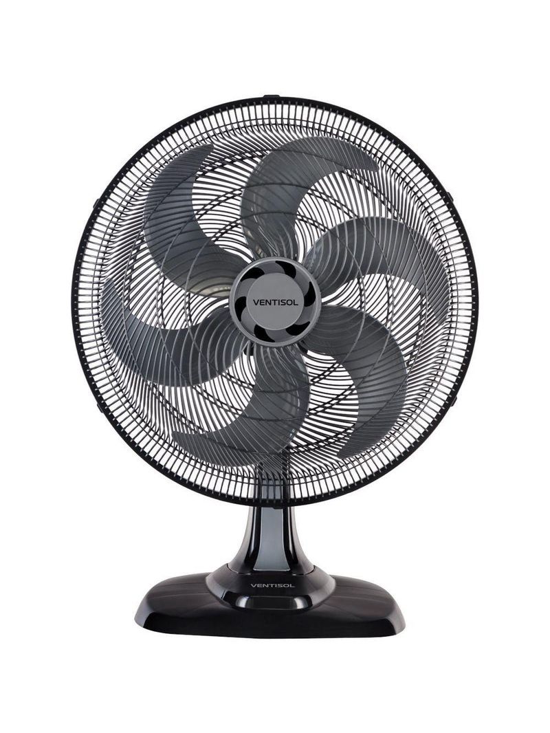 Ventilador Mesa Turbo 650cm 6 Pás 110V Preto