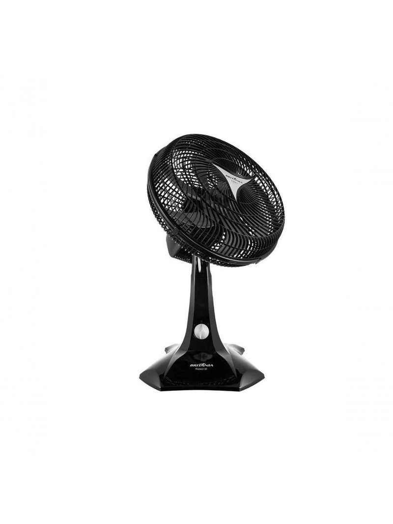 Ventilador Britania Protect 30cm 6 Pas Preto 110V
