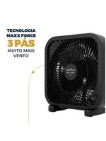 Ventilador circulador de ar britânia bca25a com 3 velocidades e 30w de potência – preto