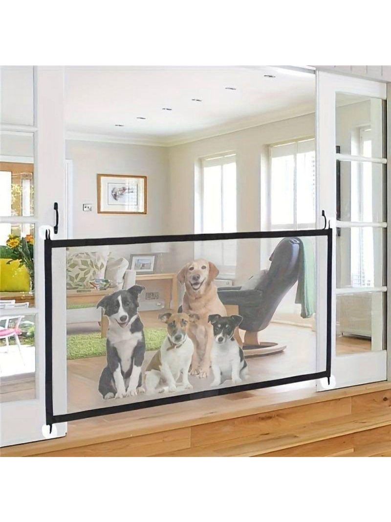 Tela Rede Protetora Pet Cães Gatos 110x73cm Removível Porta