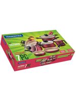 Jogo De Panelas Tramontina Turim Em Alumínio Antiaderente Starflon Grafite 7 Peças