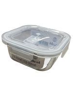 Pote Hermético De Vidro Quadrado 800 Ml Vasilha Com Tampa Mantimentos Marmitex Microondas Freezer