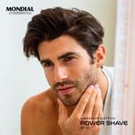 Barbeador Elétrico Mondial Power Shave 3 Lâminas Duplas 5w Be-02 Preto/prata Bivolt