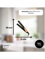 Prancha Modeladora Alisadora Cabelo Rosa 50w Viagem Bivolt