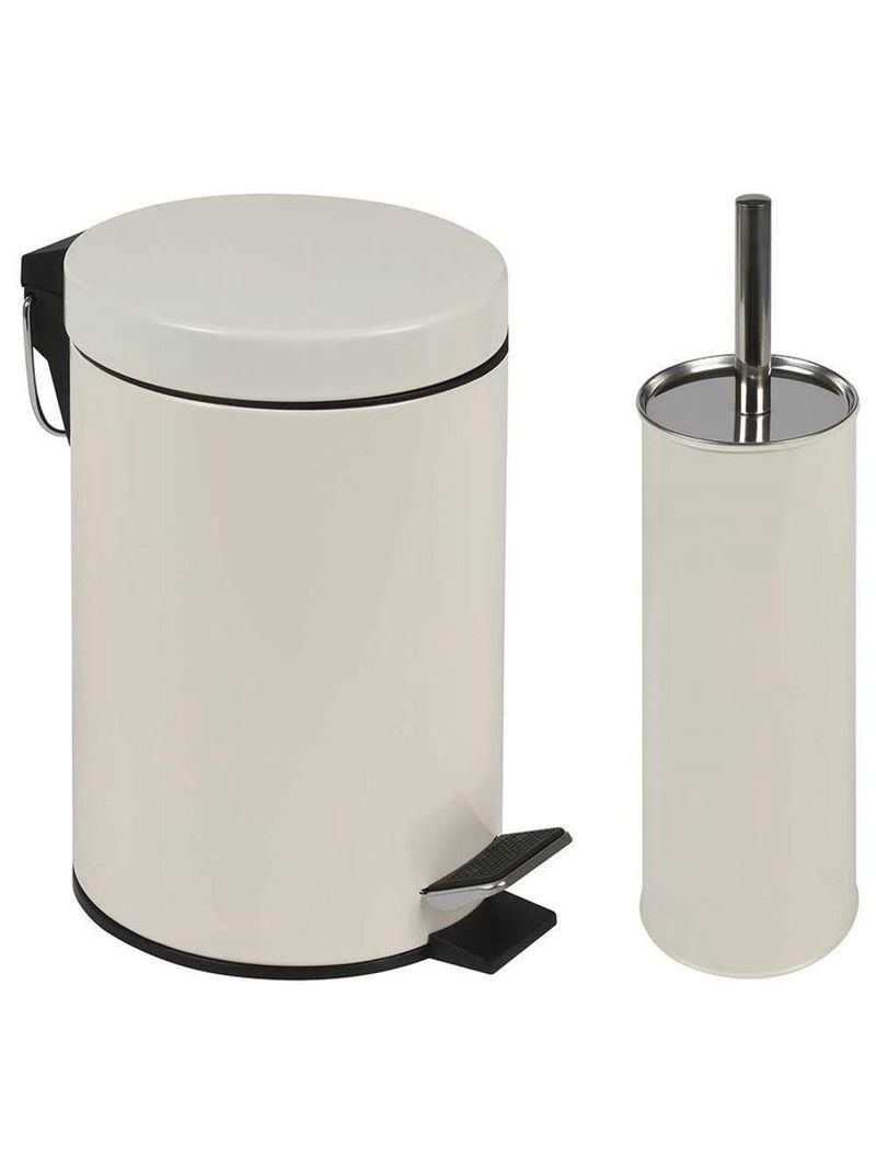 Conjunto ágata Lixeira 3l E Escova Para Vaso Sanitário - Mor