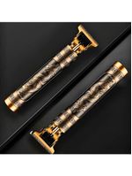 Máquina De Corte Masculina Profissional Usb Com Ajuste Zero E Motor Silencioso