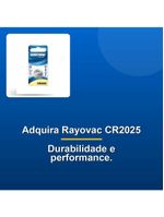 Bateria Lithium Rayovac Cr2025 Botão 3v