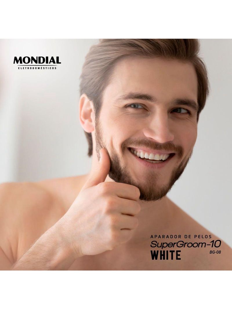 Aparador De Pelos Supergroom Mondial Bg-08 Bivolt