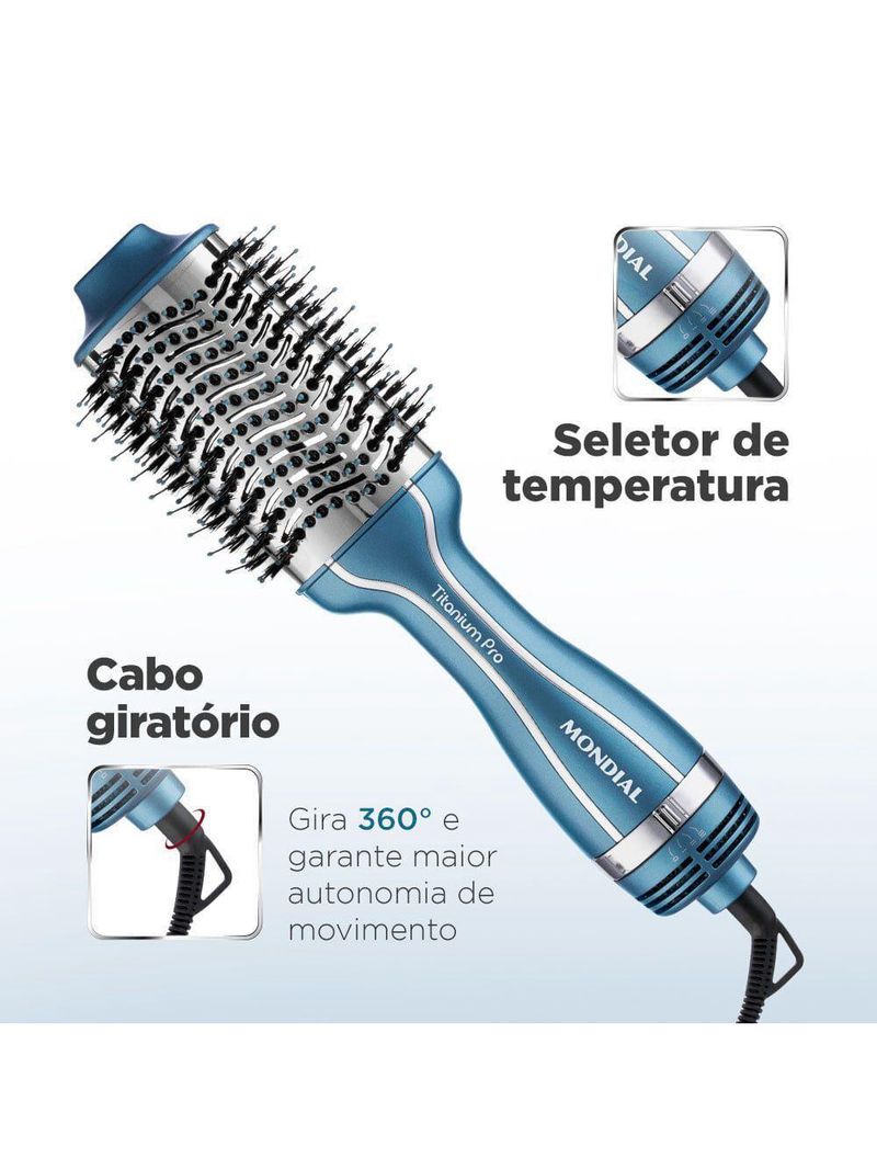 Escova Secadora Mondial Azul Es-28 Bivolt
