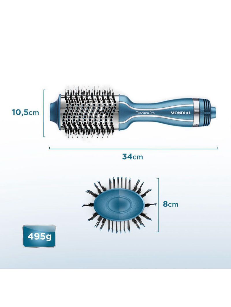 Escova Secadora Mondial Azul Es-28 Bivolt