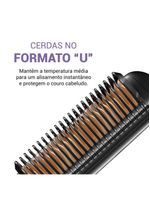 Escova Alisadora Philco Bivolt Revestimento Cerâmica PEA01A Bivolt