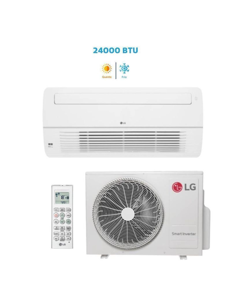 Ar-Condicionado Split Cassete 1 Via Inverter LG WI-FI Connect 24000 BTUs Quente e Frio 220V ZTUW24GTTAAANWZBR1