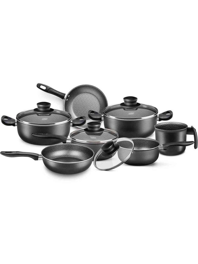 Conjunto Panelas Madri Grafite 7 Peças Mta