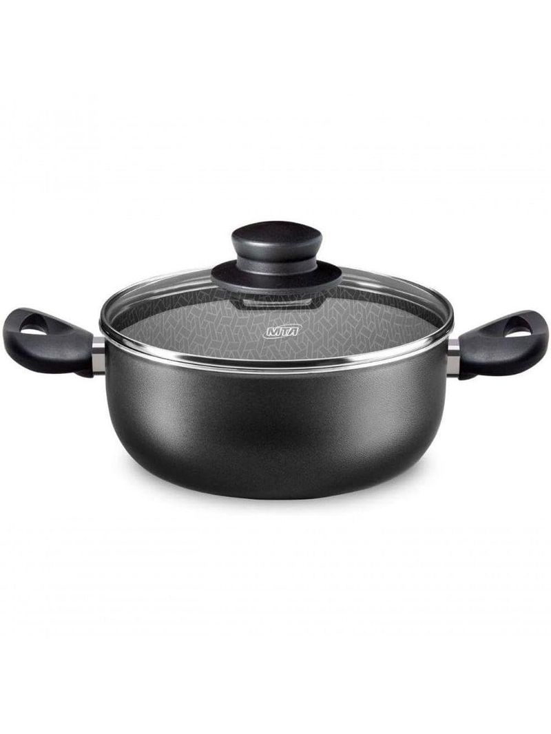 Conjunto Panelas Madri Grafite 7 Peças Mta