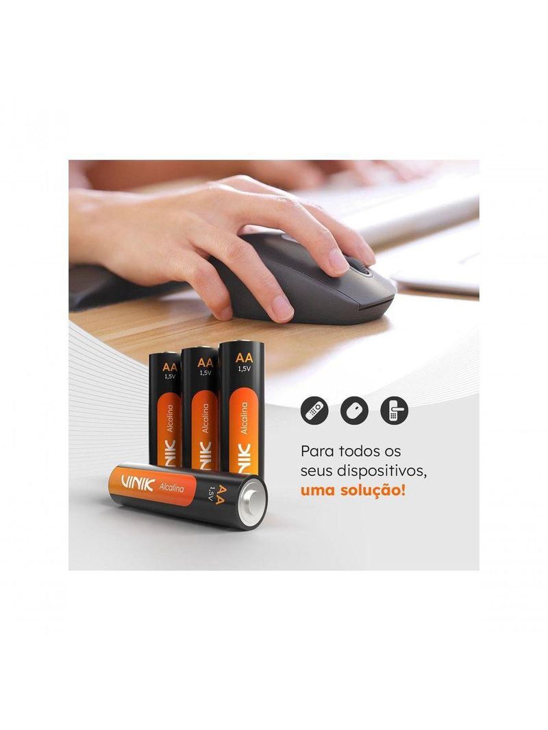 Pilha Alcalina Aa C-4 15v Vp2ab