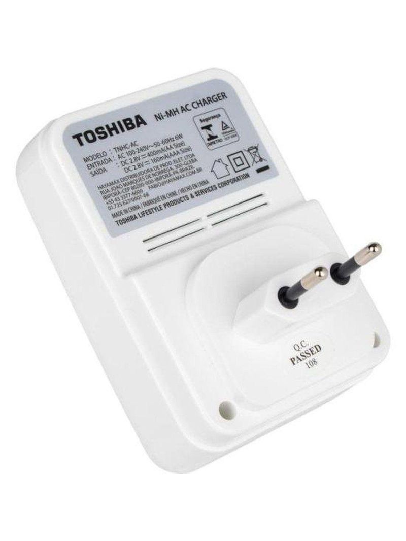 Carregador De Pilhas Toshiba 4x Aa-2600mah