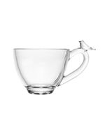 Xícara De Chá De Cristal Ecológico Com Pires Bird 180ml Wolff