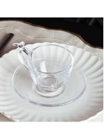 Xícara De Chá De Cristal Ecológico Com Pires Bird 180ml Wolff