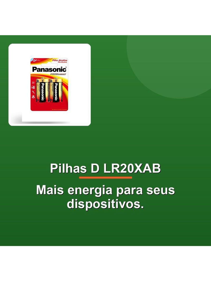 Pilha Alcalina D Lr20xab C-2