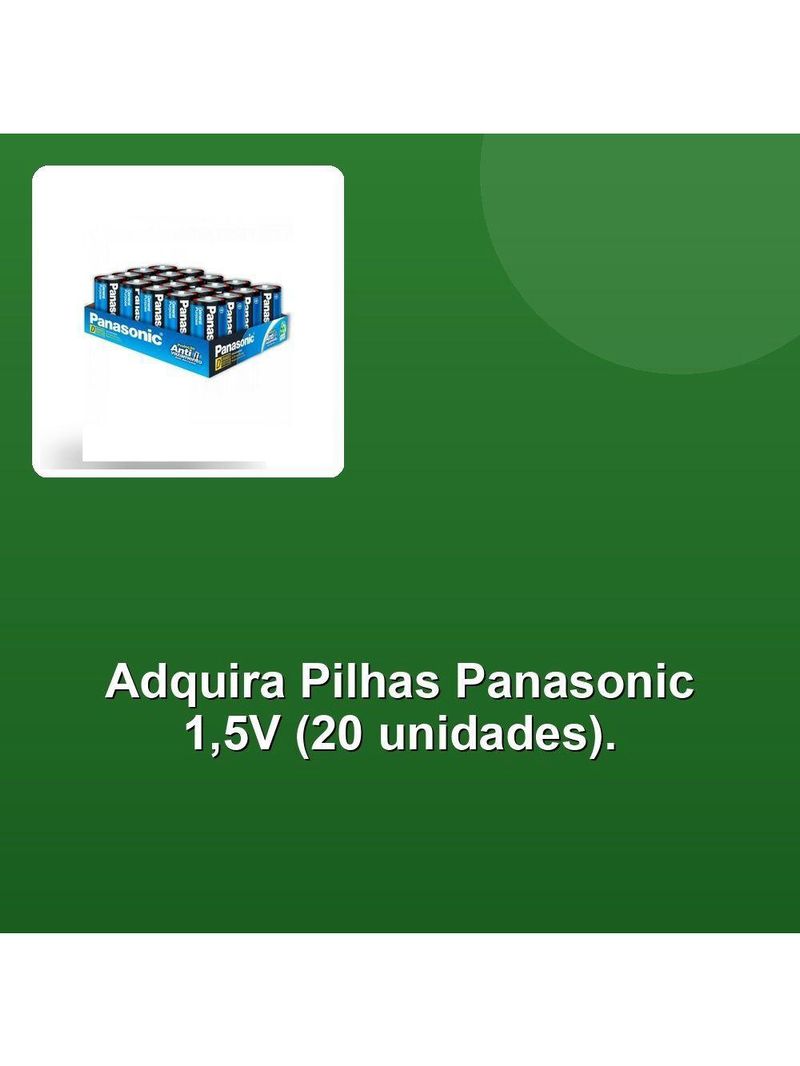 Pilha Zinco D 15v Panasonic Bli -20