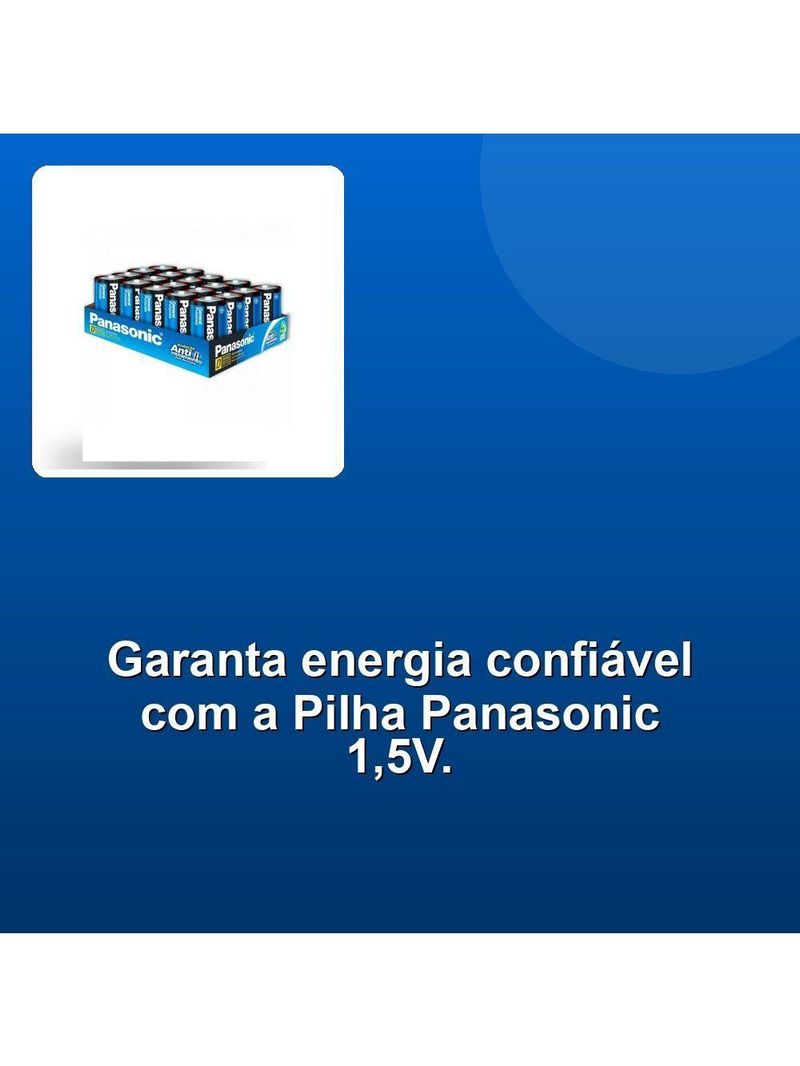Pilha Zinco D 15v Panasonic Bli -20
