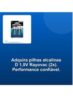 Pilha Alcalina D 1,5v Com2 Unidades