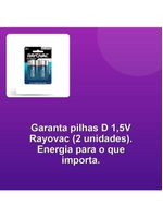 Pilha Alcalina D 1,5v Com2 Unidades