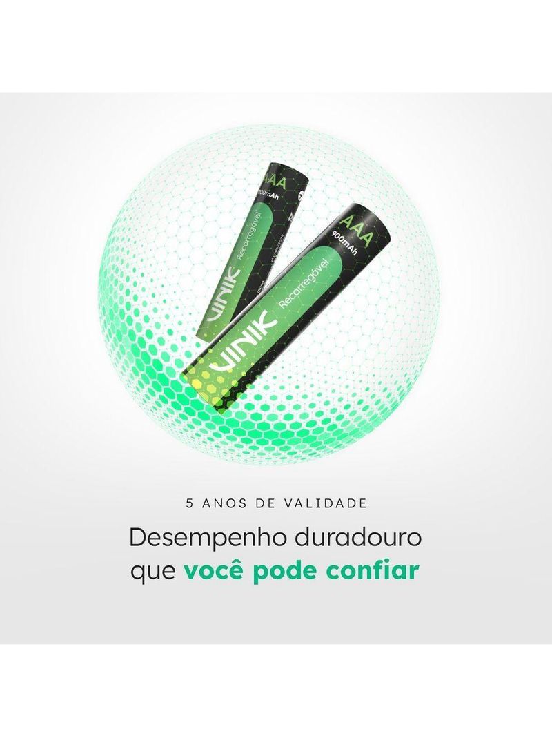 Pilha Recarregável Aaa 900mah C-2