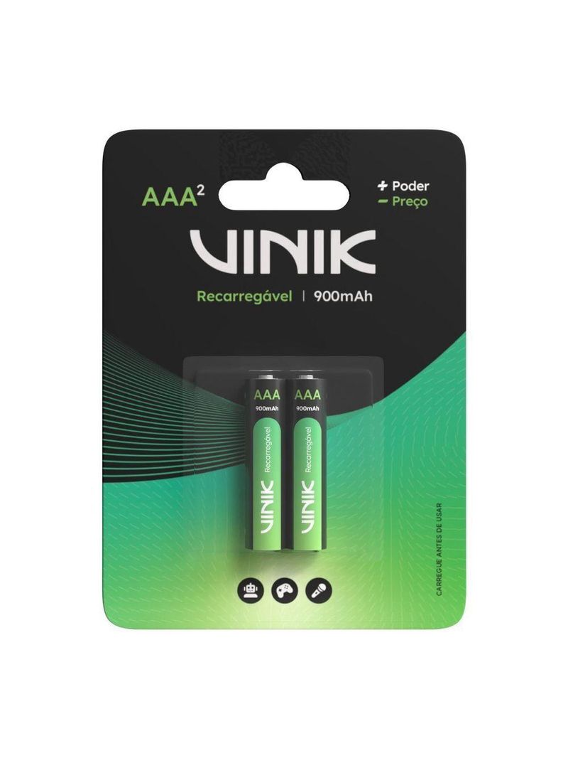 Pilha Recarregável Aaa 900mah C-2