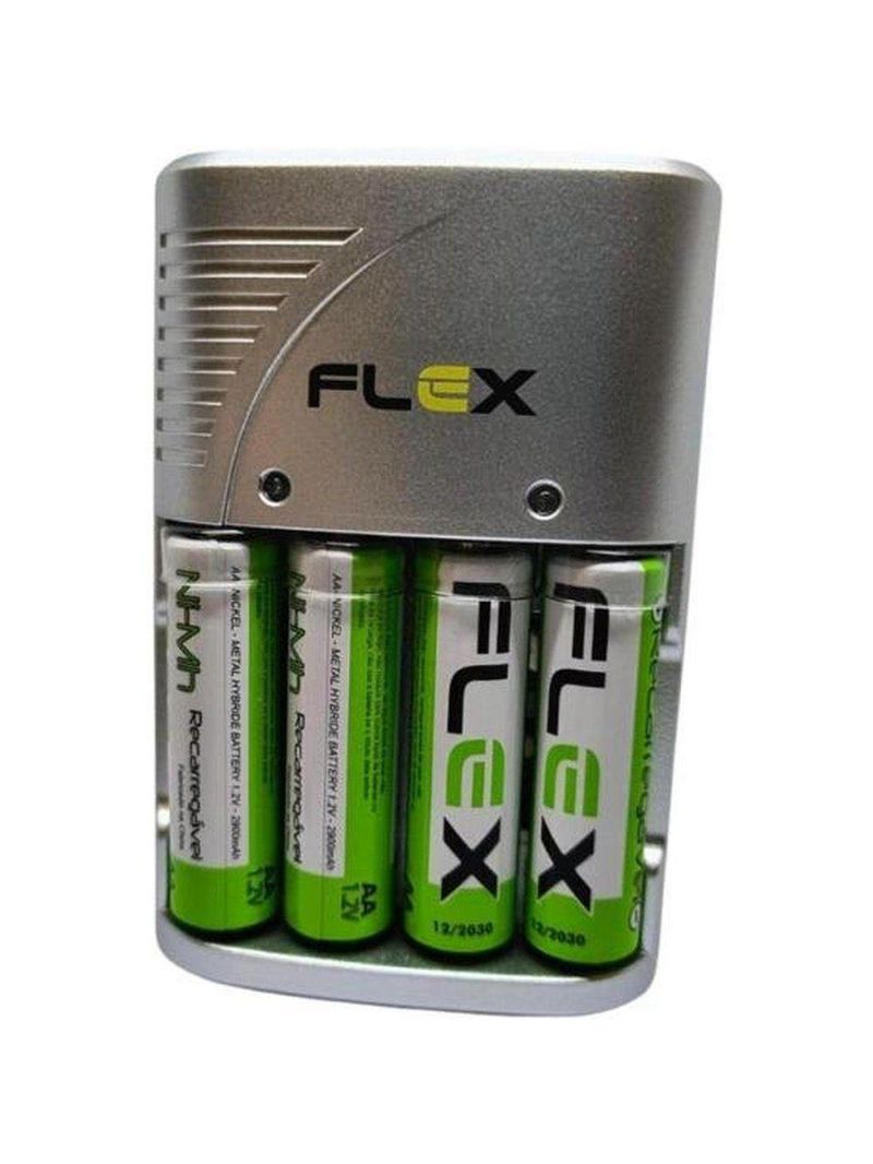 Carregador De Pilhas Aa-aaa-9v Fxc164p Bivolt Flex