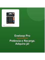 Pilha Recarregável Eneloop Pro Aa 2550mah Blister Com2