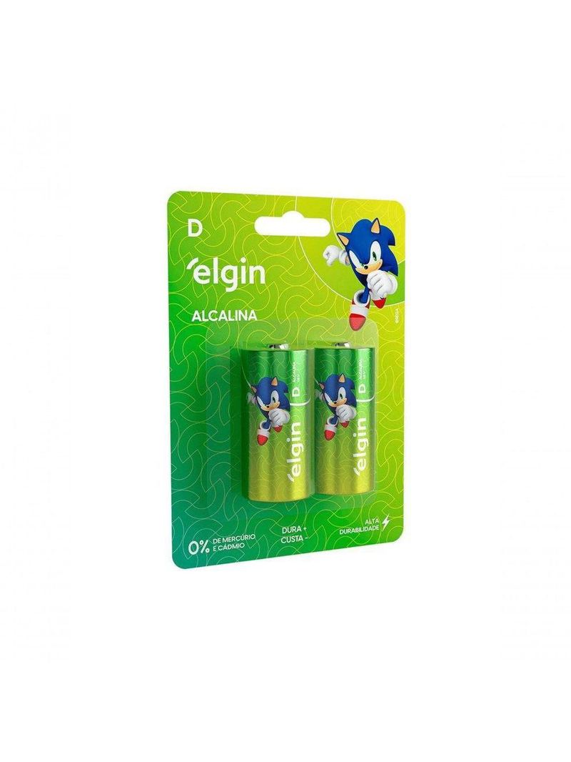 Pilha Alcalina Elgin D C-2
