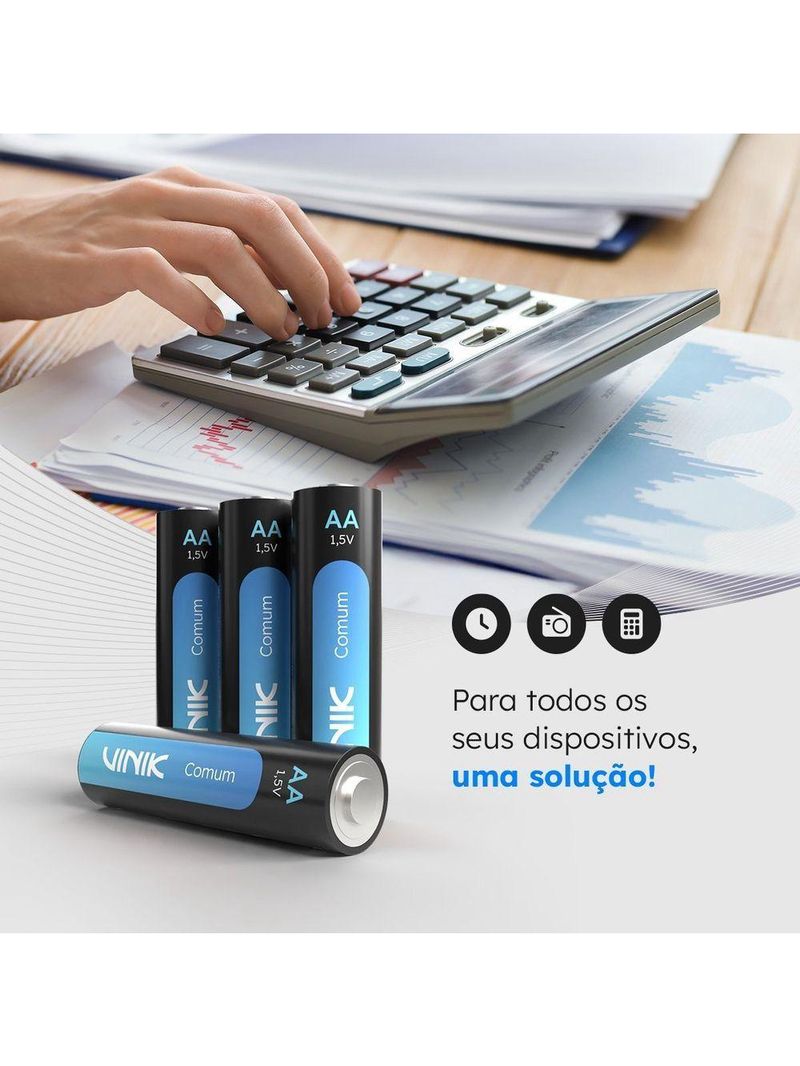 Pilha Comum Aa 15v C- 4