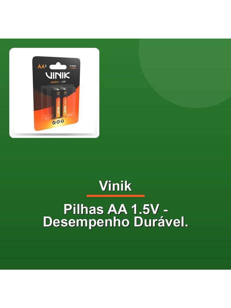 Pilha Alcalina Aa C-2 15v Vp2ab