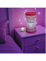 Luminária Abajur Angel Stitch Disney Luz Difusa 110-220V Oficial Rosa