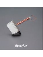 Luminária 3d Marvel Martelo Thor Decoração Geek Temática Realista