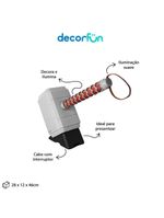 Luminária 3d Marvel Martelo Thor Decoração Geek Temática Realista