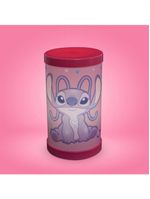 Luminária Abajur Angel Stitch Disney Luz Difusa 110-220V Oficial Rosa
