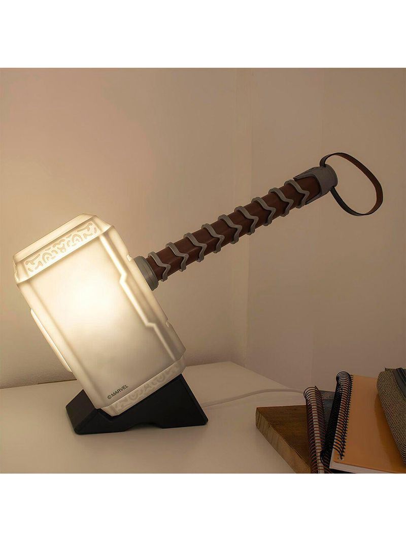 Luminária 3d Marvel Martelo Thor Decoração Geek Temática Realista
