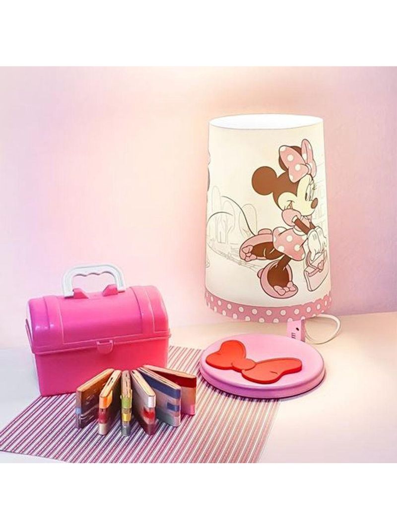 Luminária Abajur De Mesa Minnie Mickey Mouse