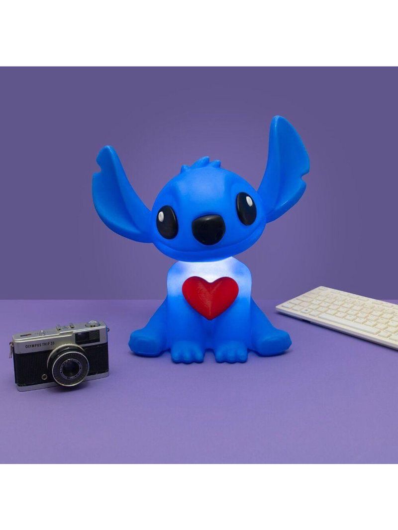 Luminária 3d Stitch Com Coração Disney Oficial Decoração Criativa