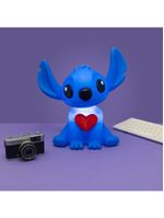 Luminária 3d Stitch Com Coração Disney Oficial Decoração Criativa