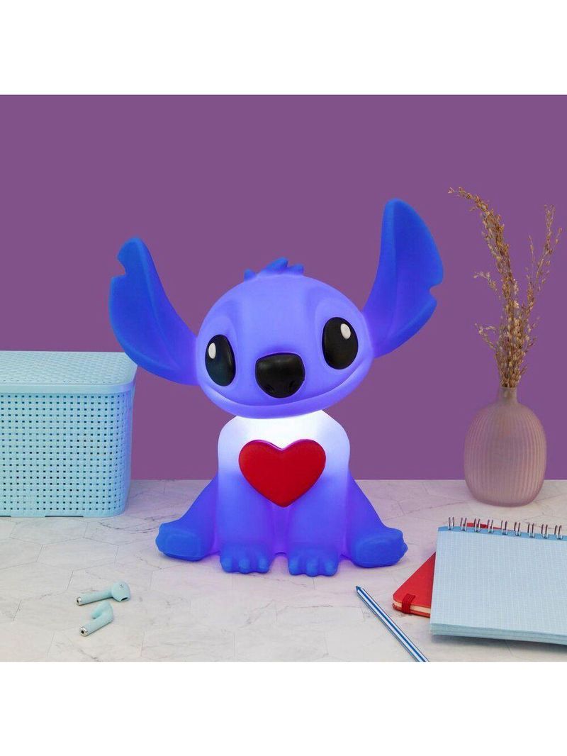 Luminária 3d Stitch Com Coração Disney Oficial Decoração Criativa