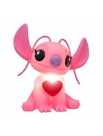 Luminária 3d Angel Stitch Com Coração Disney Decoração Criativa